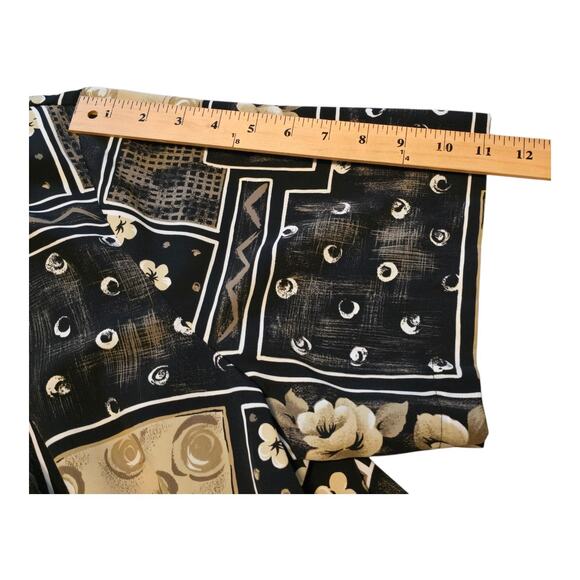 Notations Patchwork Womens Plus Size Top 24W Button Up Short Sleeve Career Artsy - Picture 8 of 9